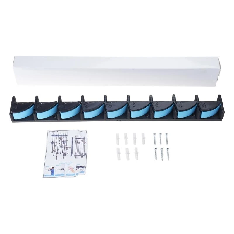 

R6FE Fishing Poles Rack Vertical Support 9 Rod Rack Fishing Rod Holder Enduring