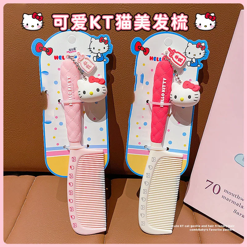 

1 шт. для расчески Hello Kitty, щетка для удаления узлов и путаников, кожи головы, подходит для сухих/влажных волос, весло