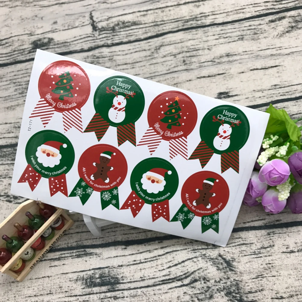

320 PCS Food Sealing Stickers Christmas Packaging Gifts for Medal Labels Cake Box Elder