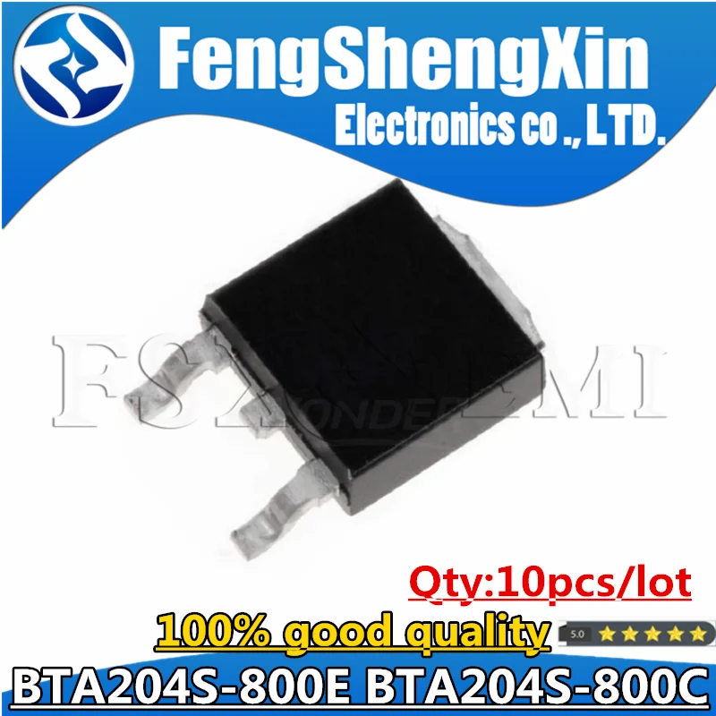 10pcs BTA204S-800E 204S8E  BTA204S-800C 204S8C TO-252