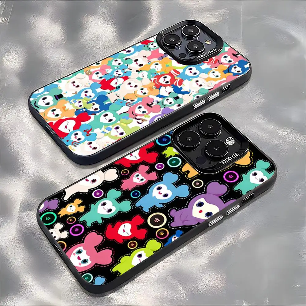 Kpop T-twiceS-ES Phone Case For IPhone 17 Air 16 E 15 14 Plus 13 12 11 Pro Max Colored Silver Cover