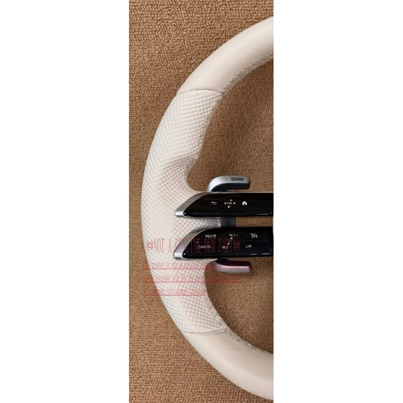 For Mercedes Benz 2015 2023 Full Leather Steering Wheel Upgrade Dragonfly C Class E S Maybach  Horn