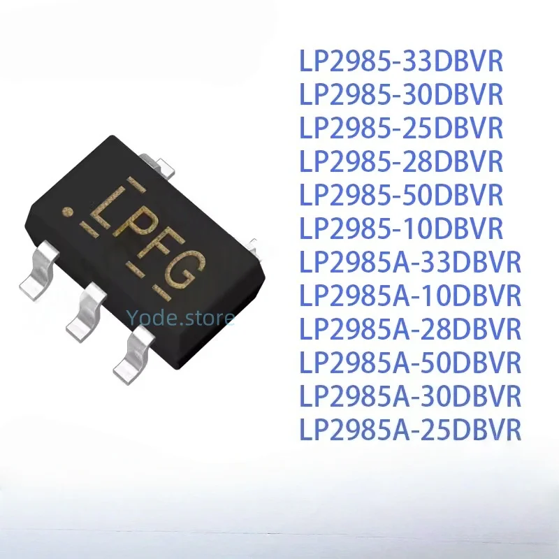 5pcs LP2985-33DBVR 150mA16V Low-Dropout Regulator