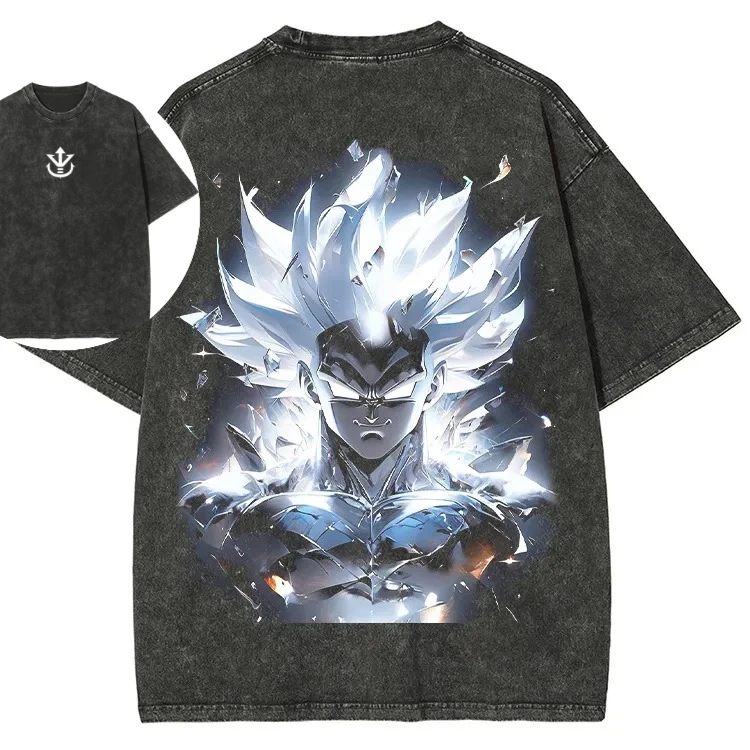 

Dragon Ball Animation Derivatives GOKU Vegeta Frieza, стираная футболка с принтом, мужская летняя модная тенденция, уличный топ в стиле Харадзюку