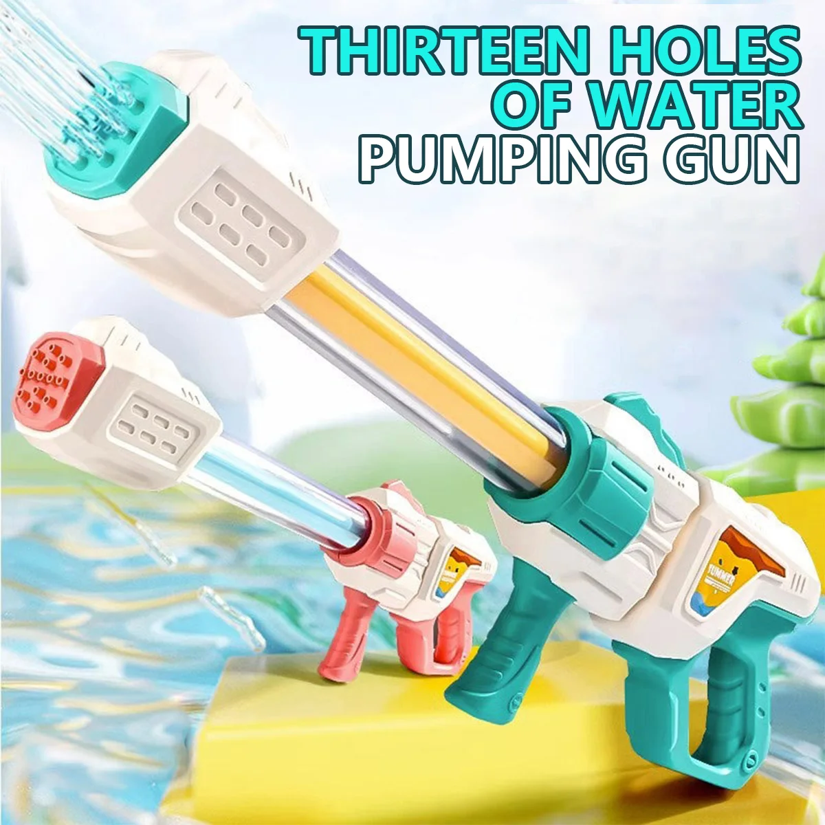 

UNGH Summer Water Gun Blaster Shooter Pumping Sprayer Beach Swimming Pools Seaside Toys for Children Boy Adults Water Fight Game