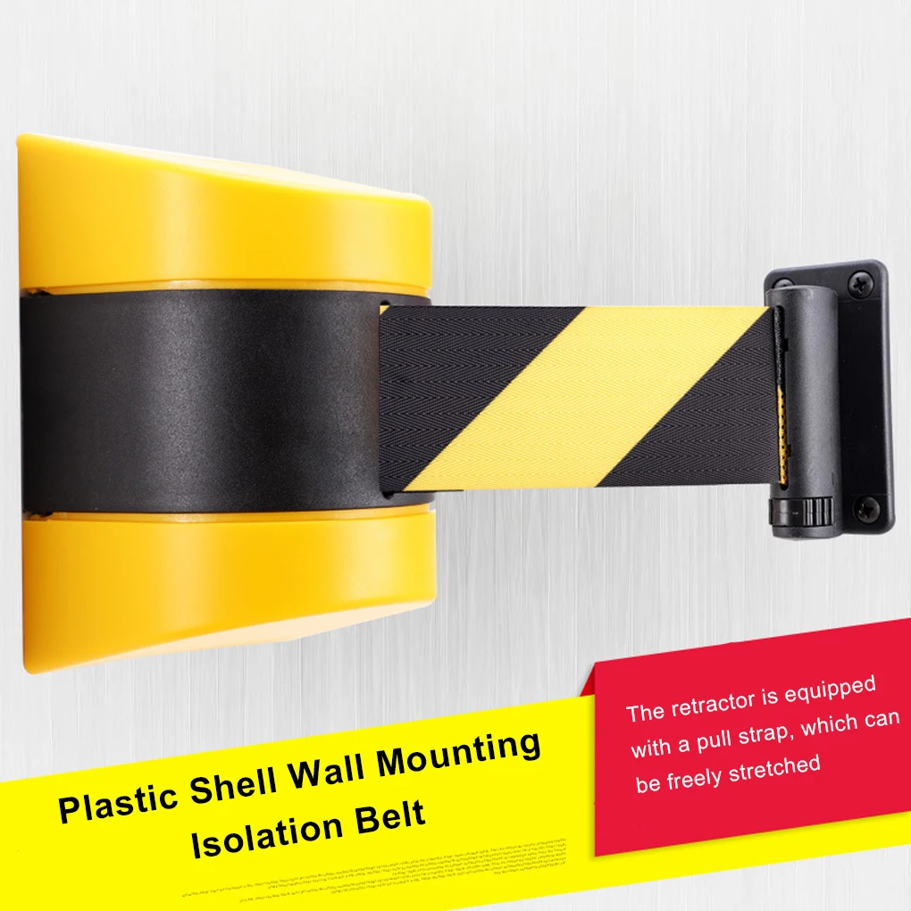 School Wall Mounted Warning Tape Banquet Retractable Band Line Divider