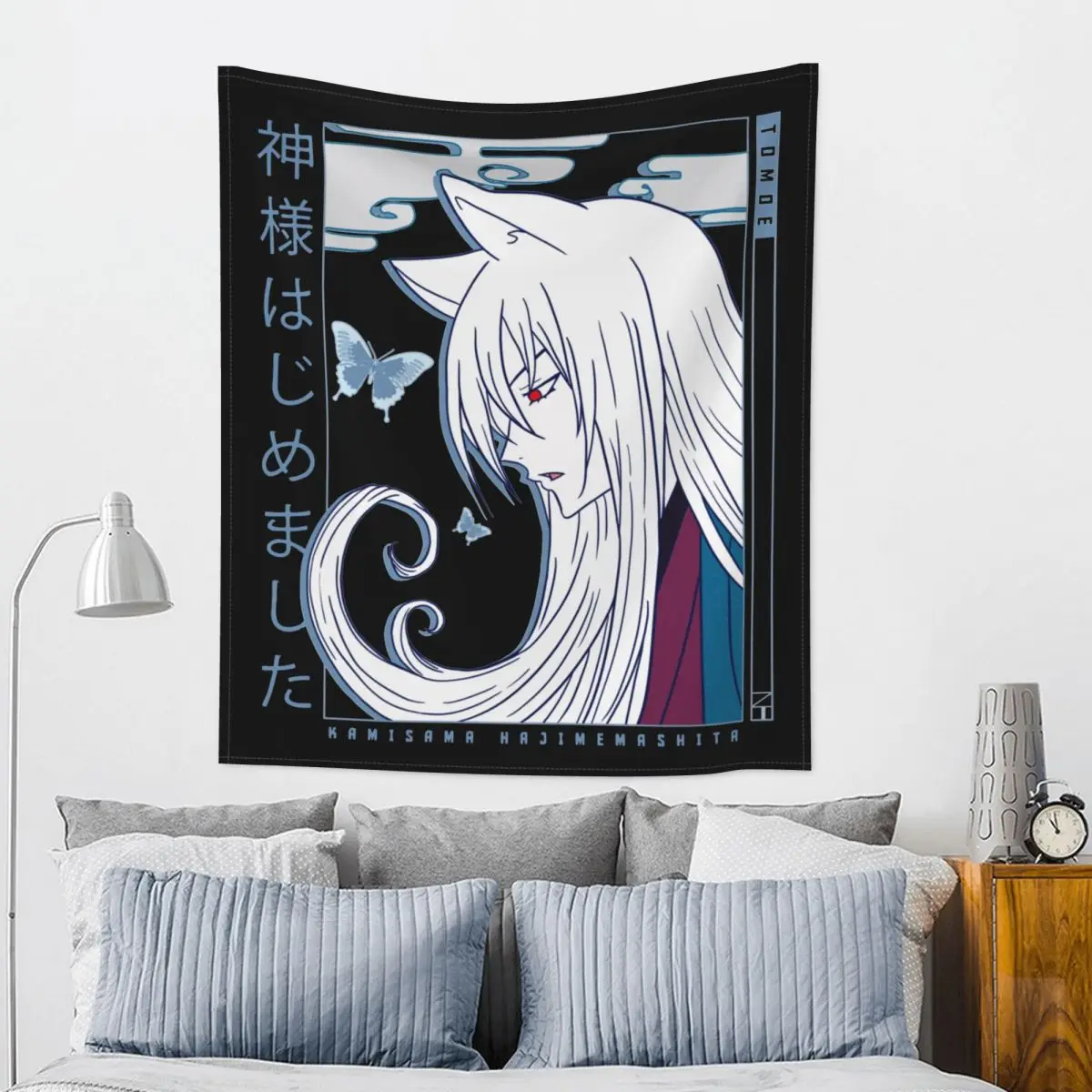 Tomoe Kamisama Kiss Tapestry Hippie Polyester Wall Hanging Anime Manga Decoration for Bedroom Curtain Retro Wall Blanket