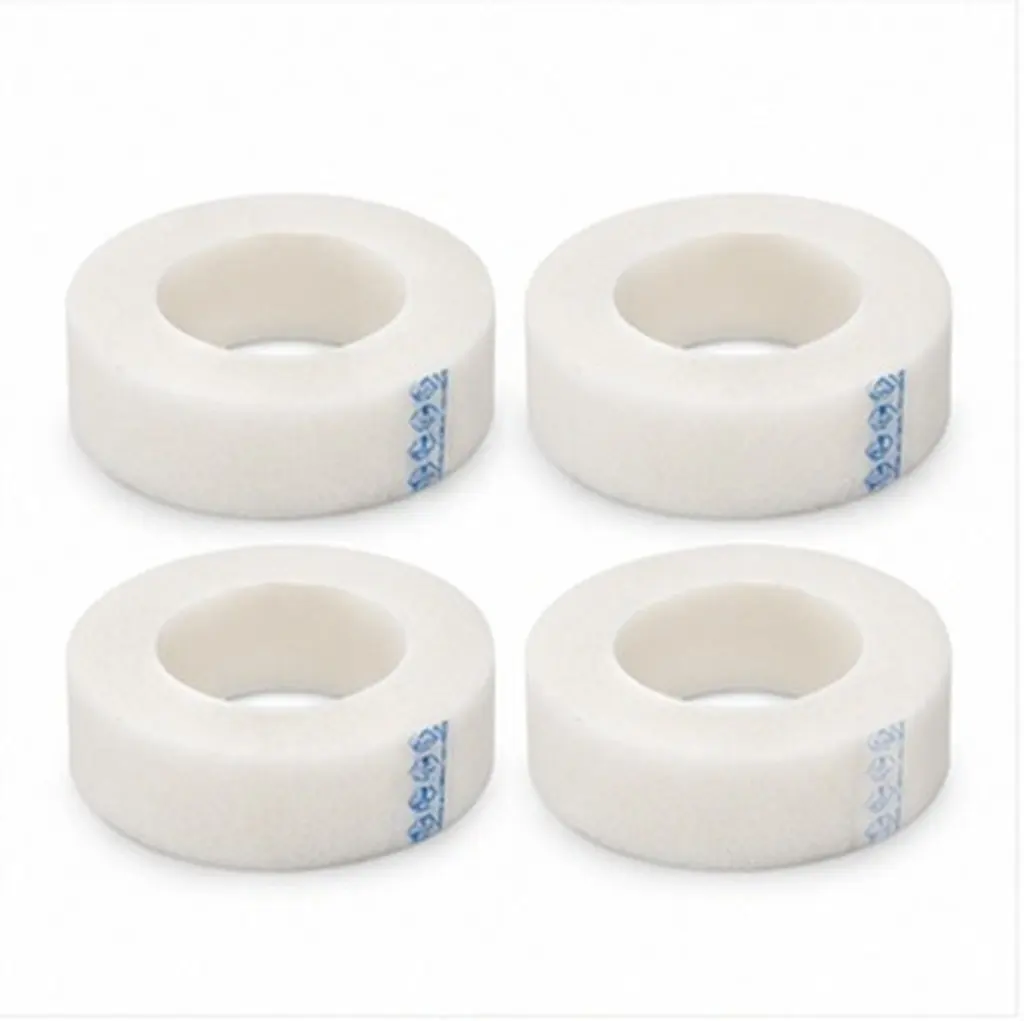 4 Rolls Eyelash Extension Tape Non Woven Fabric Gentle Secure Adhesion Isolate Upper Lower Lashes Better Than Paper