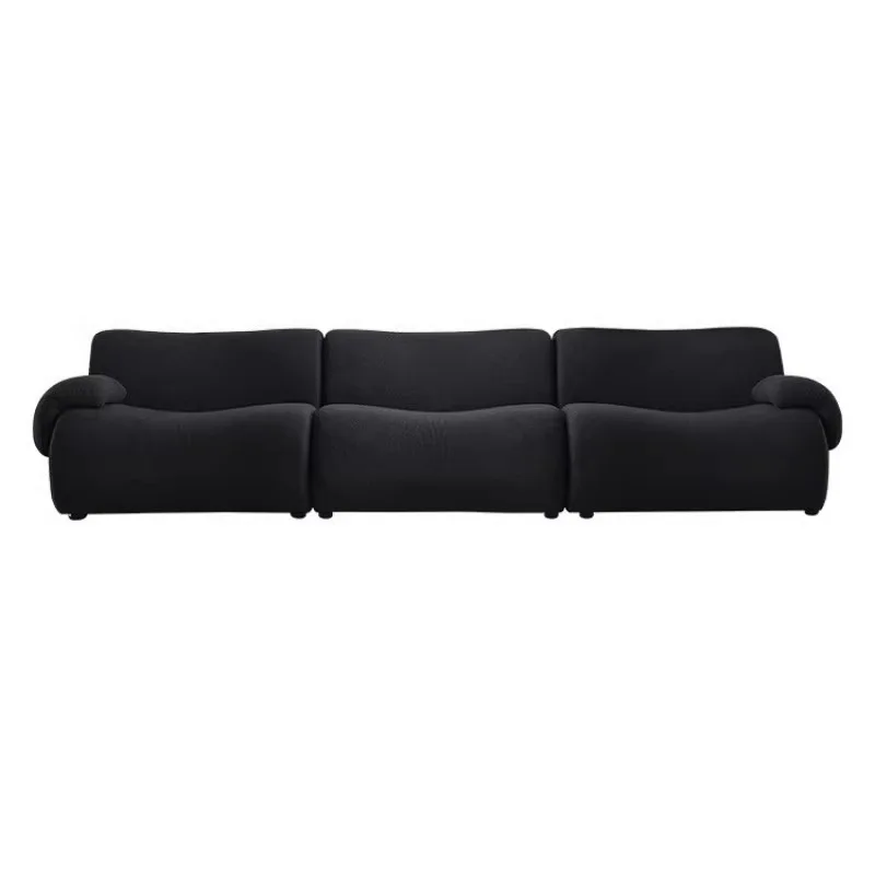 Compression sofa goods matte fabric sofa lazy living room black retro designer module sofa combination