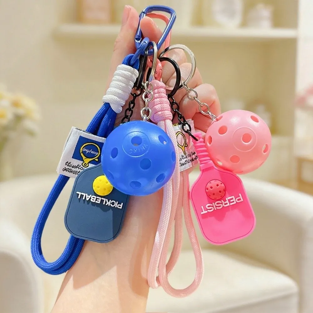 Fashion Dopamine Fitness Series Pendant Detachable with Buckle Pickleball Key Ring Pickleball Key Holder Bag Charm