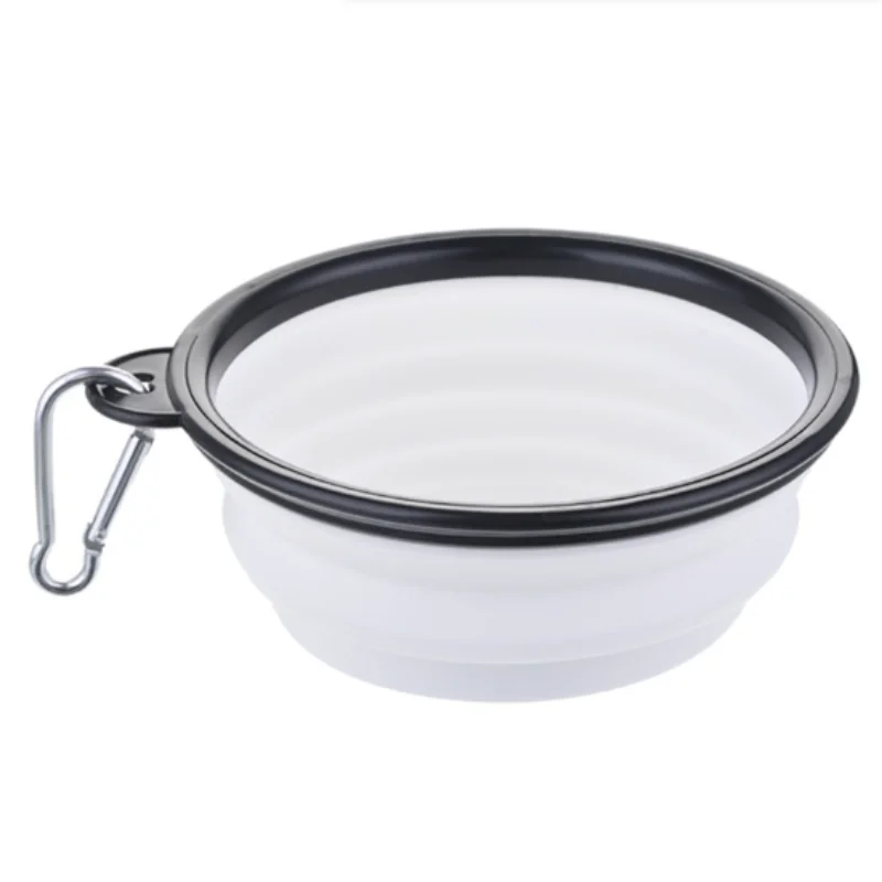 OUZEY Draagbare Voerbak voor Katten en Honden, Opvouwbare Reis- en Buitenbak voor Water en Voer, Duurzame TPR Huisdieraccessoires