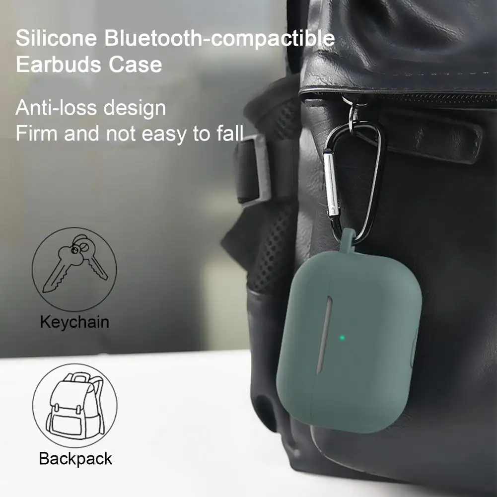 Компактный силиконовый Bluetooth-совместимый чехол для наушников с защитой от царапин для Airpods Pro