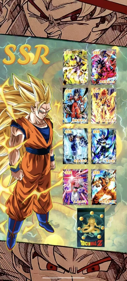 2026 New Dragon Ball Z Metal Card Goku Vegeta Sayajins Anime