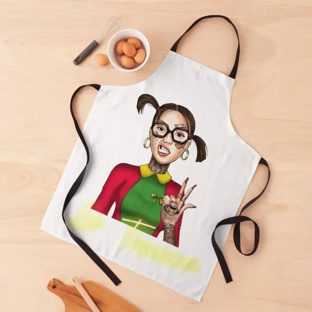 

La Toxica Apron Kitchen Supplies Idea Goods Customizable Chef Accessory for home useful pieces Apron