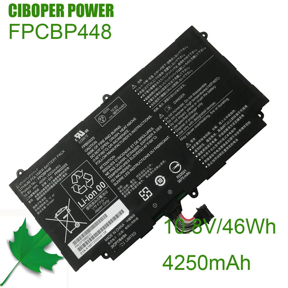 CP Original Laptop Battery FPB0322S, FPCBP448 10.8V 4250mAh 46Wh For Stylistic Q775, Stylistic Q736, Stylistic Q737 Series