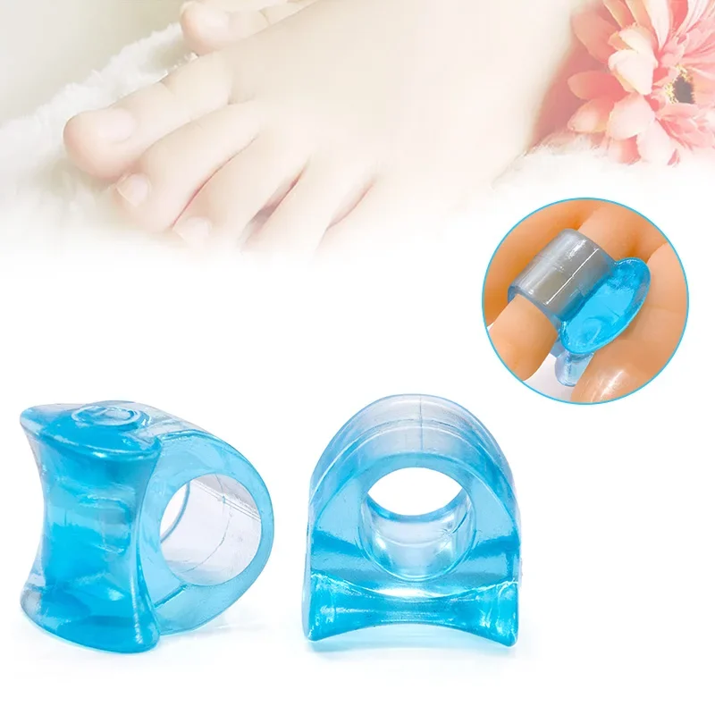 Separatore delle dita dei piedi Correttore osseo Raddrizzatore Gel di silicone Pollice Valgo Protezione per le dita Strumento per i piedi di regolazione dell'alluce valgo