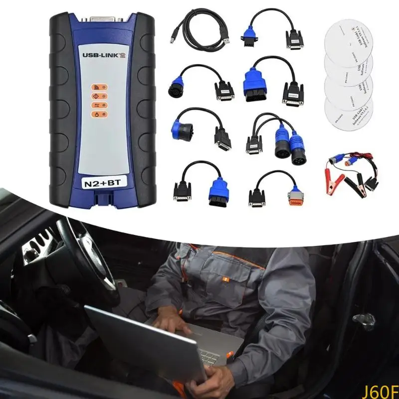 J60F NEXIQ USB Link2 125032 USB متوافق مع 2 OBD2 التشخيص للشاحنة
