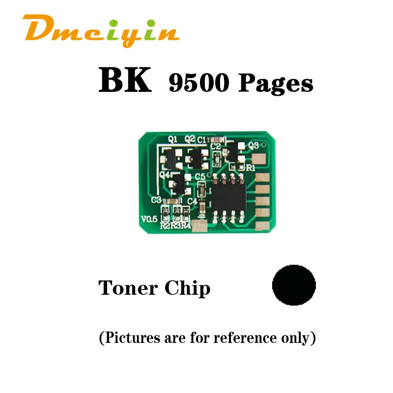 لأوكي MC862 EUR نسخة 9.5K/10K صفحات الحبر رقاقة BK C M Y اللون