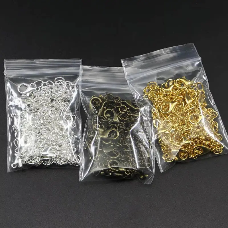 10 teile/los Edelstahl Erweiterte Verlängerung Schwanz Kette Karabiner Stecker Für Armband Halskette Schmuck Machen – Detail 4