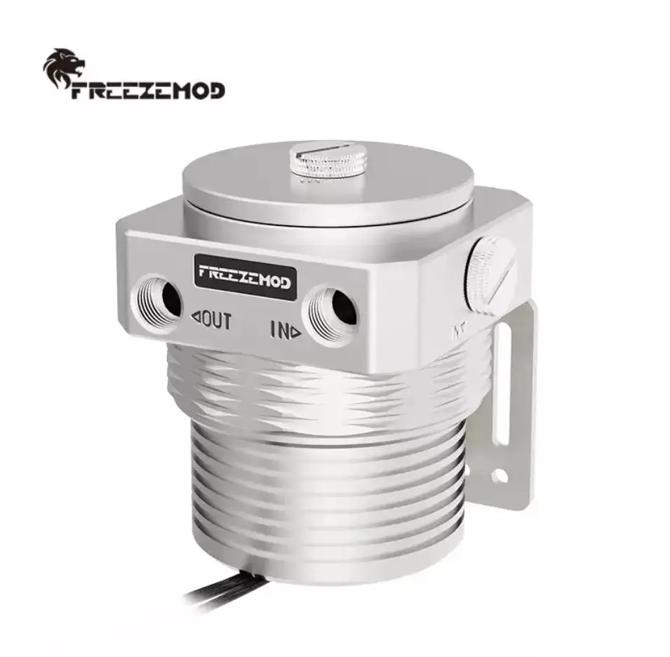 FREEZEMOD Computer Water Cooler Magnetic Suspension Pump Full Metal Pump Cover Armor PWM Temperature Control 1100L. PU-JTD5