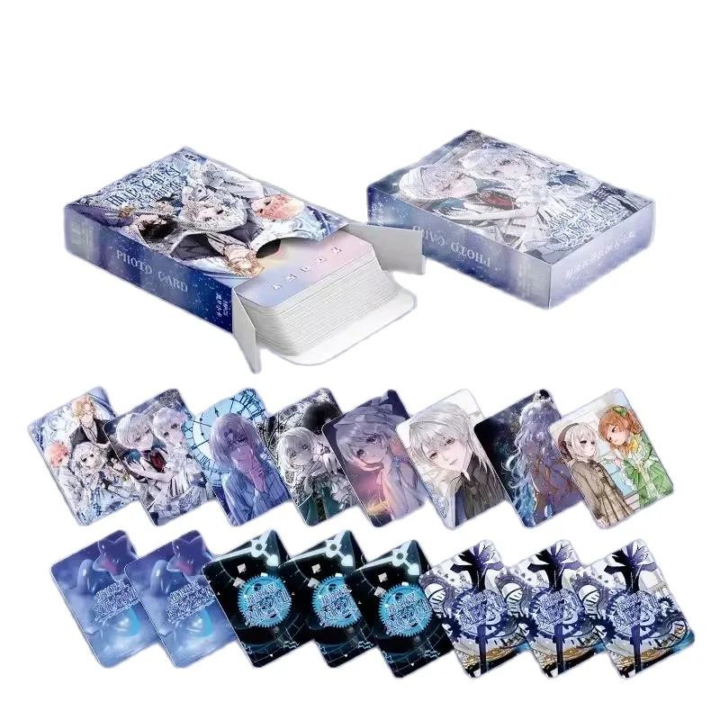 중국 만화 악당 이즈 미 레이저 로모 카드, 만화 캐릭터 HD 포토 카드, 선풍기 컬렉션 선물, 55 개/세트