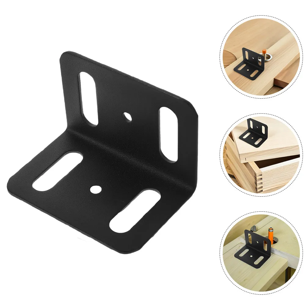 8Pcs Industrial Iron Corner Braces L Shaped 90 Degree Shelf Brackets for Wall Mounted Floating Shelves Furniture Reinforcement