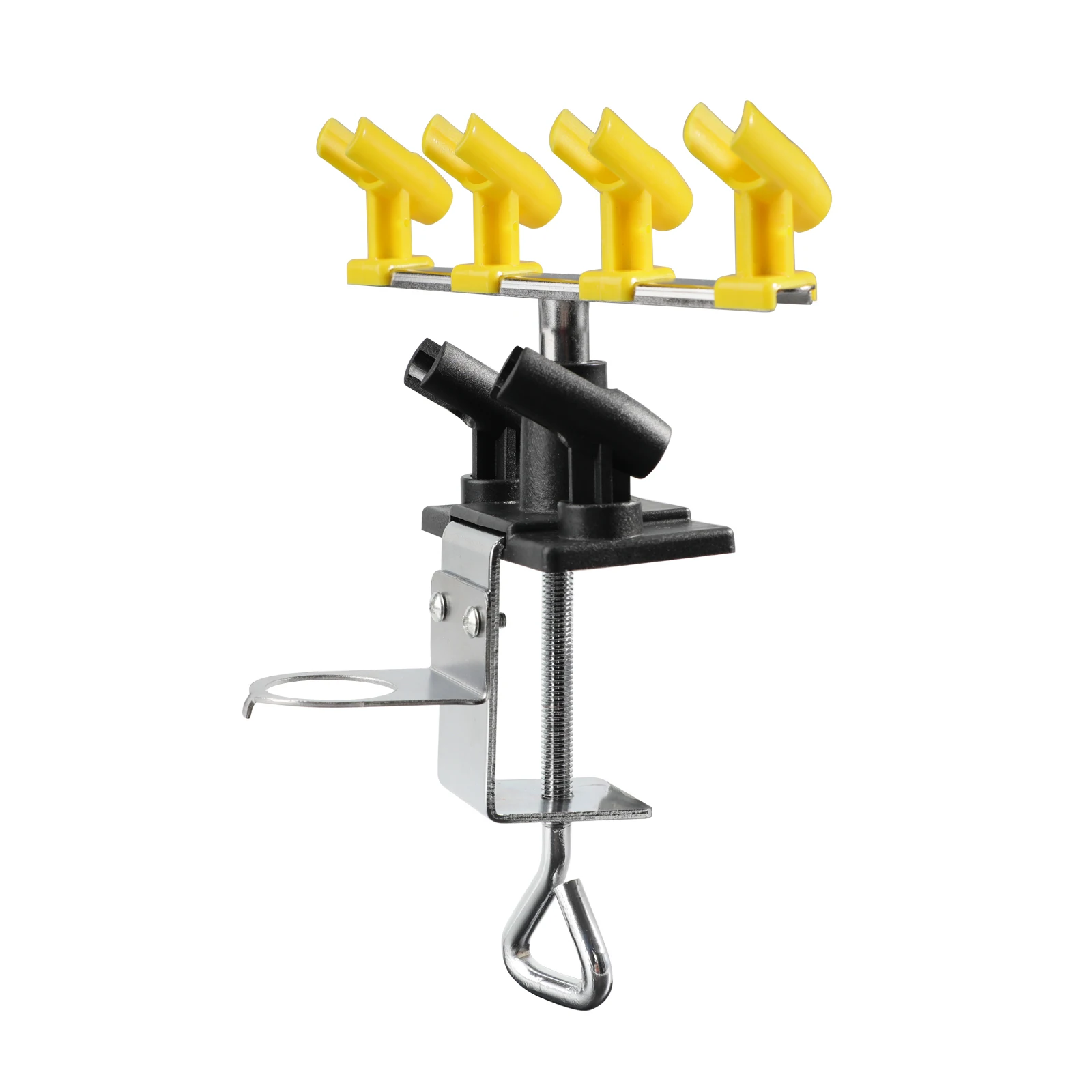 Airbrush Holder Accessories Universal Air Brush Clamp Holder Stand Holds up to 6 Airbrush 360 ° rotation Spray Gun Parts Holder