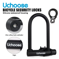U-shaped Bicycle And Motorbike Lock Anti Theft Convenient Riding Accessories Security Lock Reinforced With Key Anti Theft Lock
