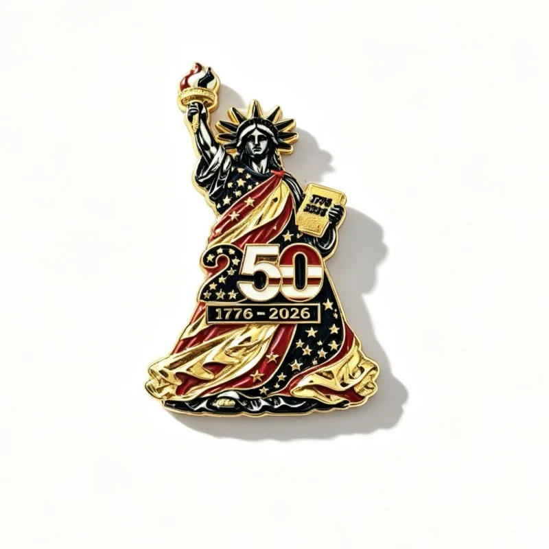 250th Anniversary of The USA- Statue of Liberty 3D Metal Decal Modification Accessories DIY
