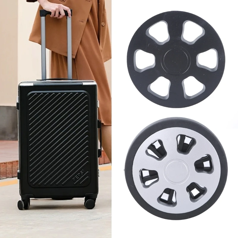 8Pcs 60x12mm Luggage Replacement Wheels Universal Double Luggage Wheels Rubber Suitcase Wheels Repair Kits Easy Installation