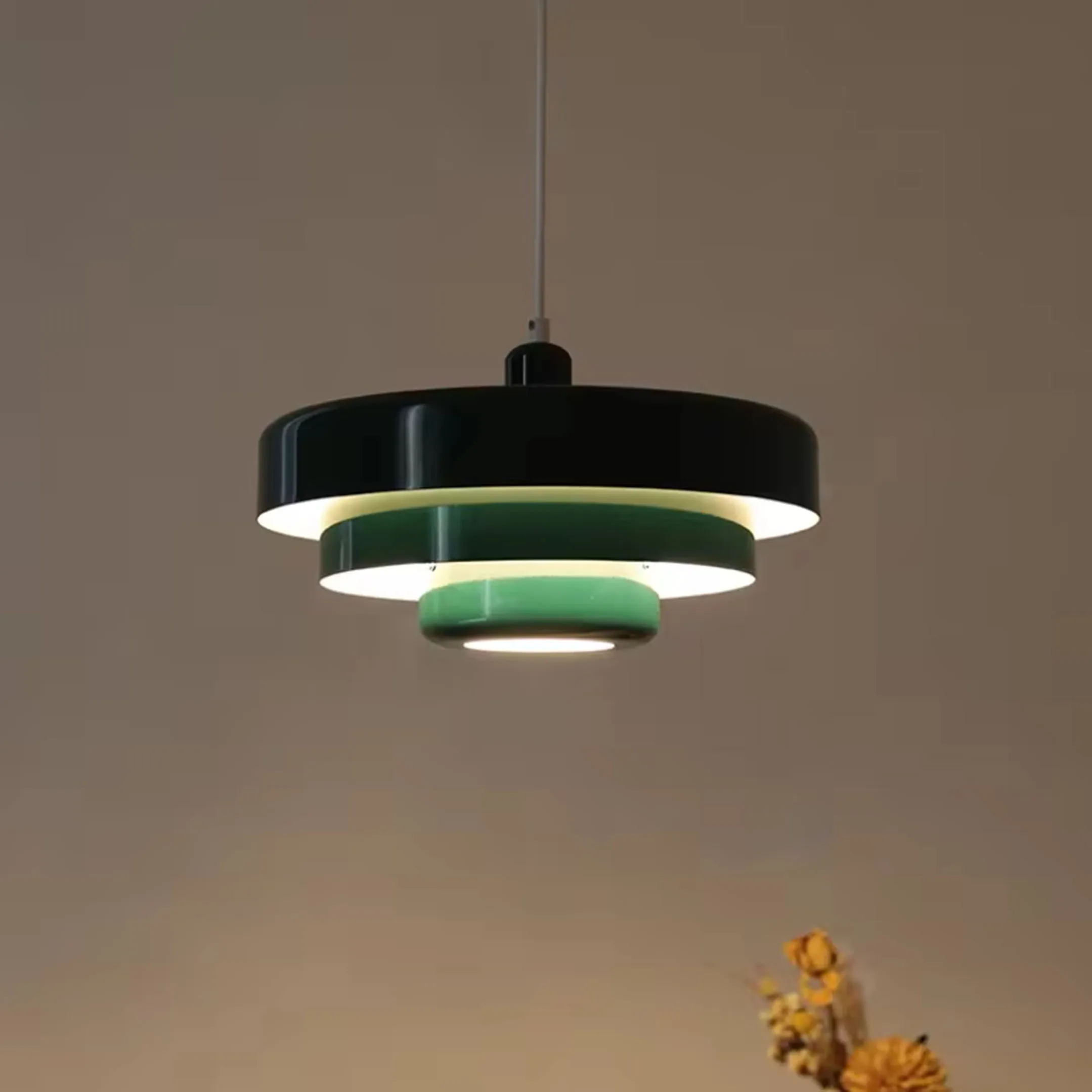 Medieval Danish Multicolor Chandelier Retro Orange Decoration Ceiling Lights Restaurant Study Cafe Coffee Table Bar Pendant Lamp