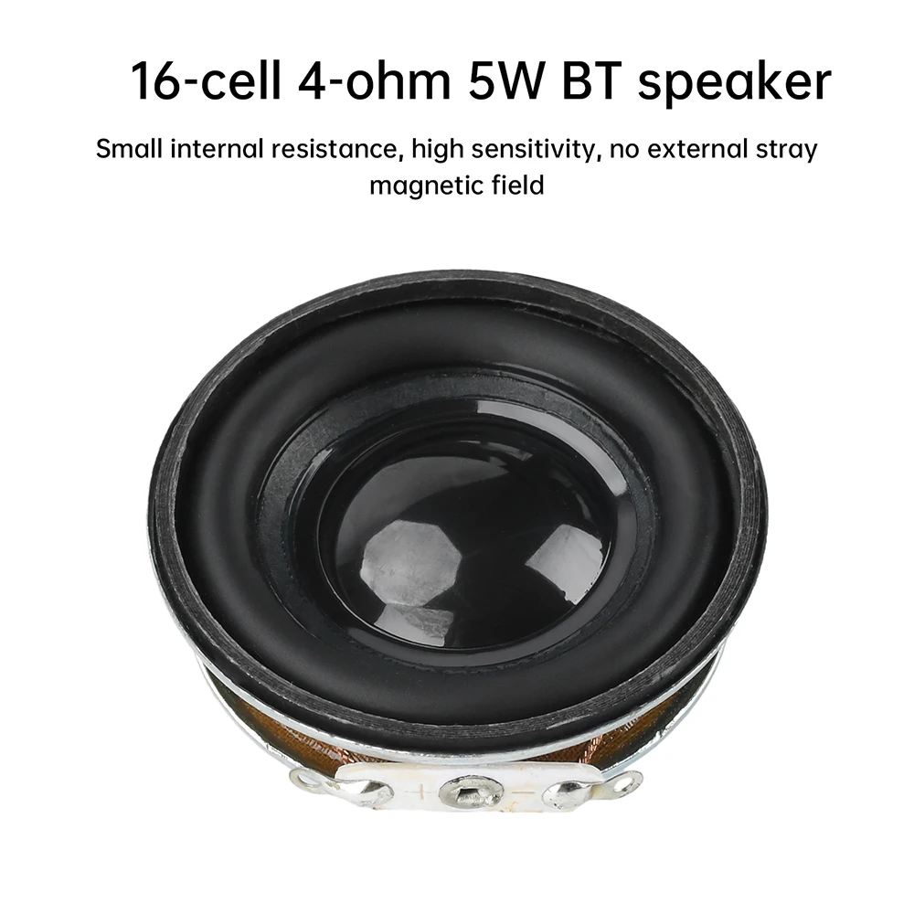 40mm 5W Lautsprecher 16 Kern 4Ω DIY Bluetooth-Lautsprecher Interner Magnet-Hornlautsprecher für Walkie-Talkie Multimedia Frühbildungsgeräte