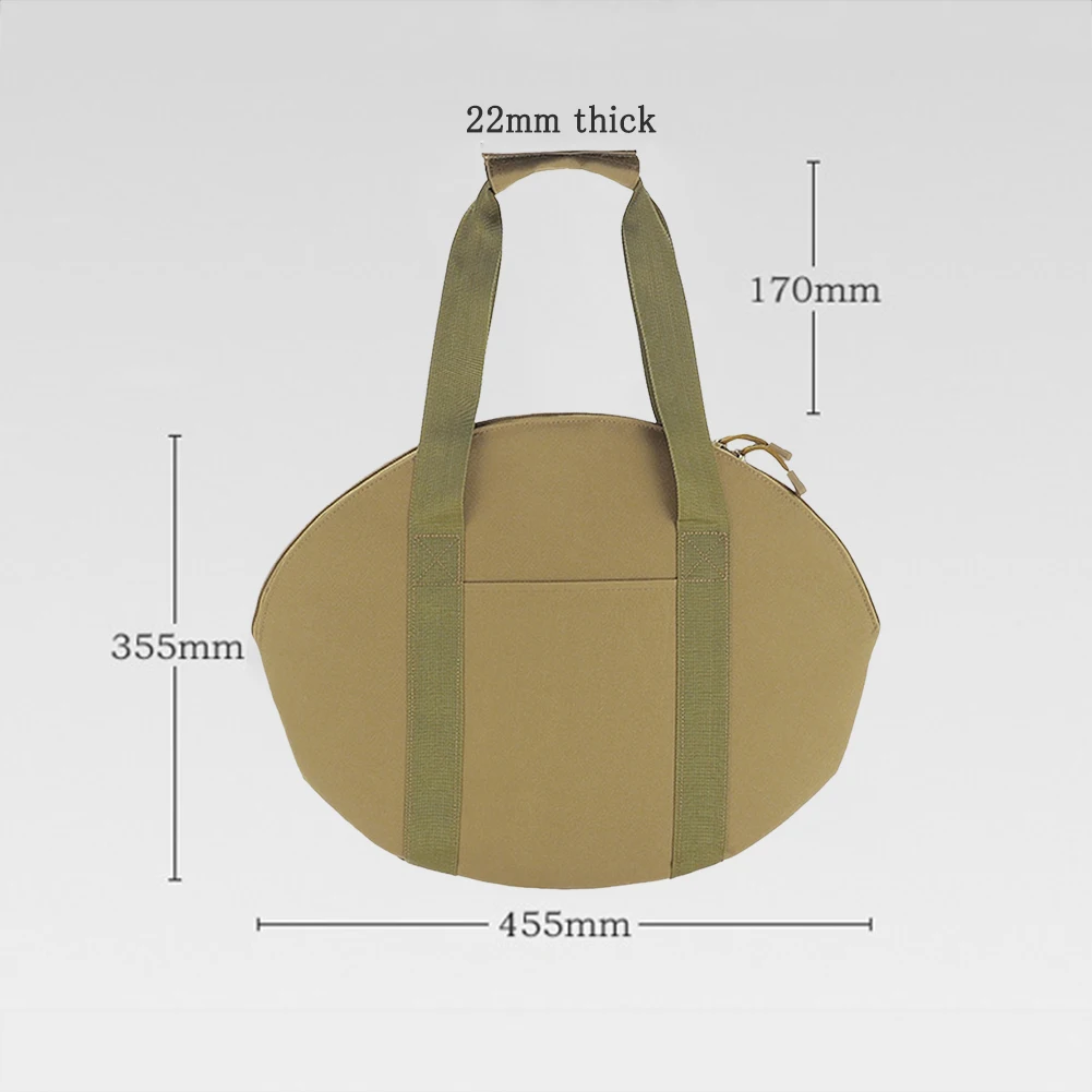 وعاء من الحديد الزهر حقيبة التخزين 17.9x14x0.9in مقلاة حقيبة التخزين مقاوم للماء الجانب حقيبة التخزين تصميم لتجهيزات المطابخ في الهواء الطلق متعددة الأغراض #6