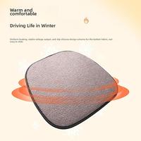 Winter Heated Car Lambskin Seat Cushion 30 Seconds Fast USB Heating Heating Interface Skin-friendly Warmth 5V12W Interior W Y1E6