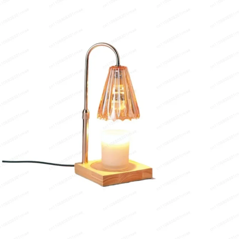Adjustable Height Aroma Wax Candle Lamp with Timer & Dimmable Function, Home Ambient Table