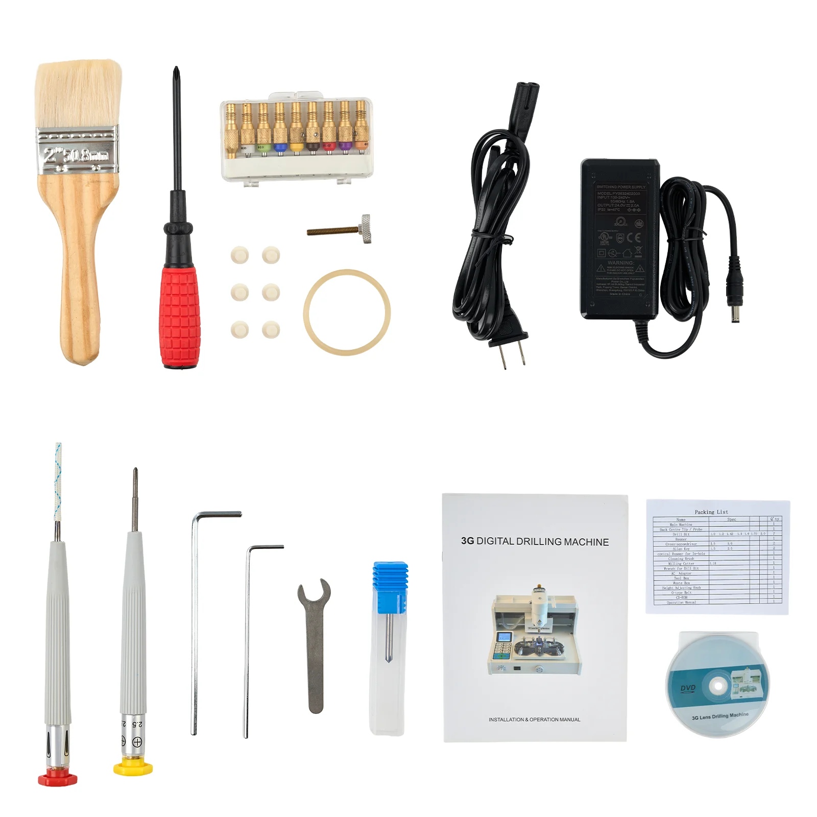 China Optical Eyeglasses Processing Equipment High-precision Digital Rimless Drilling Machine Optics Lens Driller NH-3G