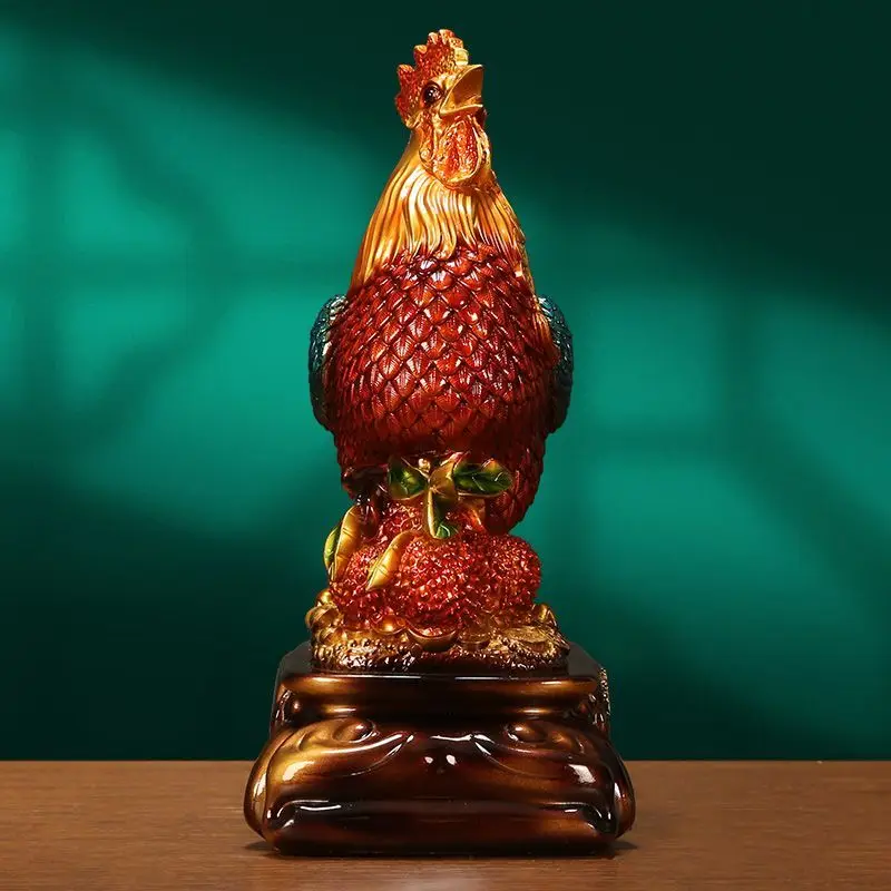 Lucky Rooster Decoration Zodiac Chicken Entrance Porch TV Wine Cabinet Living Room Decorations