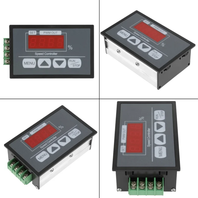 6-60V Digital Display Percentage Tachometer DC Motor Slow Start And Stop Speed Controller