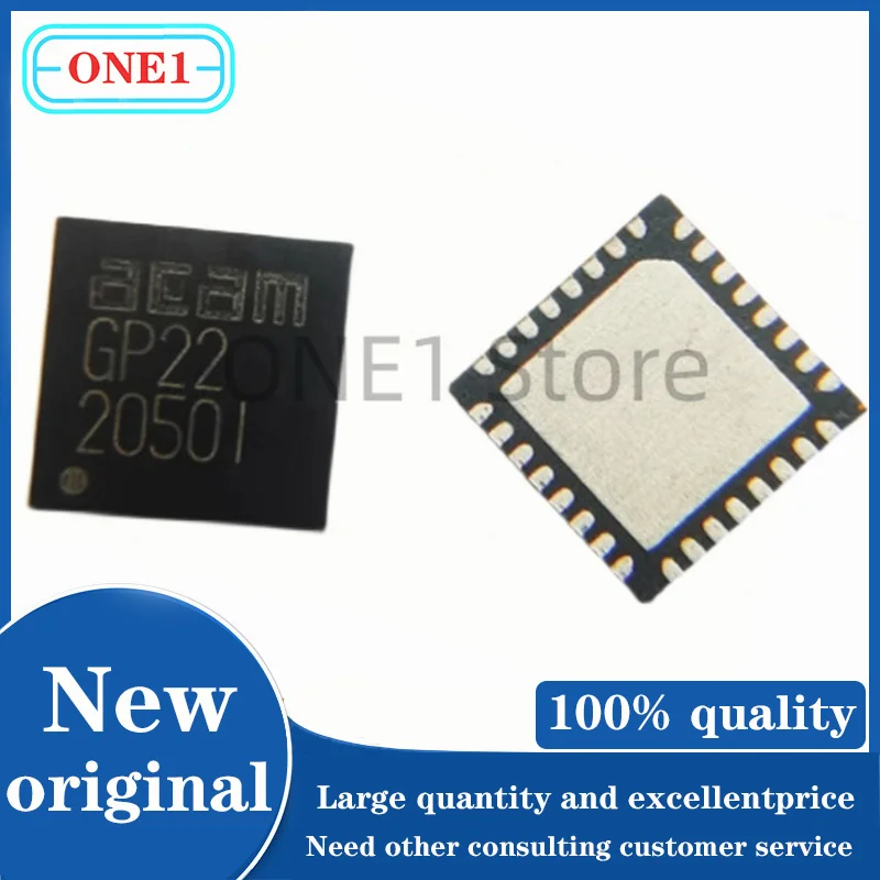 1PCS/lot New original TDC-GP22 QFN32 QFN-32-EP(5x5) ADC/DAC - Specialized ROHS Time to Digital Converter IC