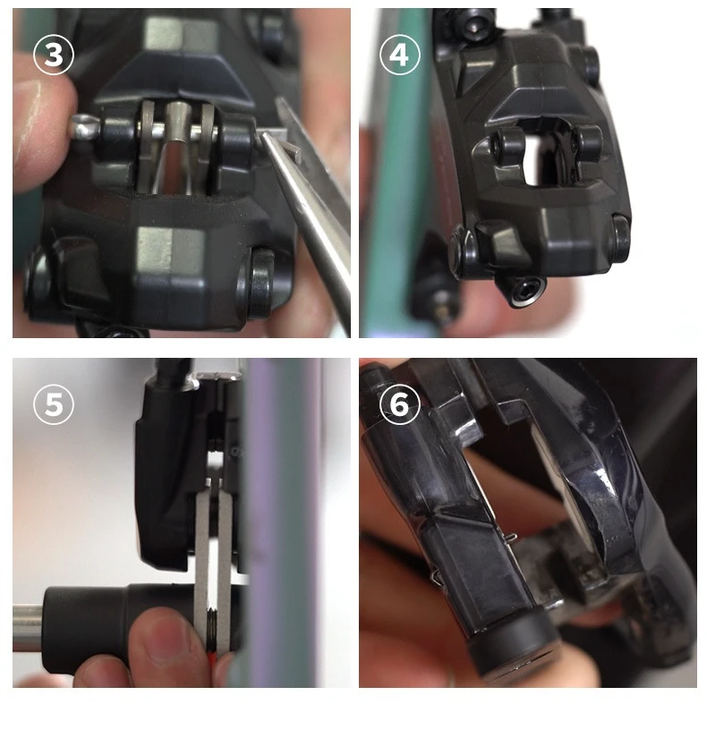 Fahrrad-Bremssattel-Kolbenpresswerkzeug, 360° drehbar, Bremsbelag-Spreizer aus Kohlenstoffstahl für Fahrrad-Ölscheibenbremsen-Kolbenrückstellung – Detail 14
