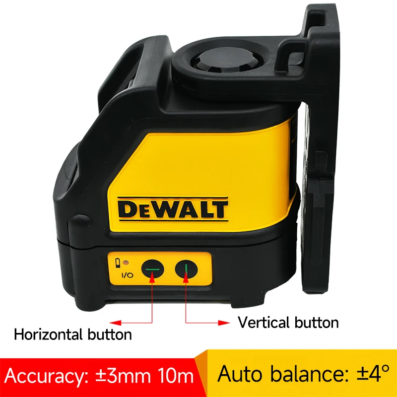 DEWALT DW088CG Two Lines Laser Level Strong Green Light Cross High Precision Horizontal Vertical Laser Level Dotting Instrument