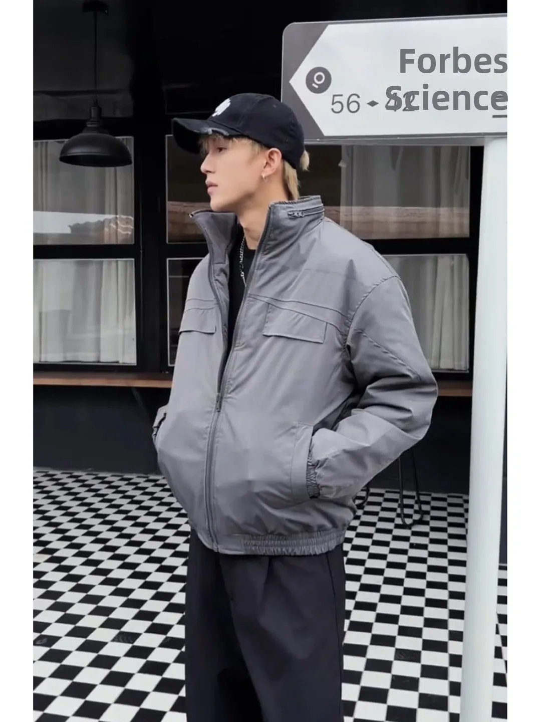 

Мужская утепленная хлопковая куртка с воротником-стойкой для работы, зимняя, для активного отдыха, в американском стиле, повседневная, морозостойкая