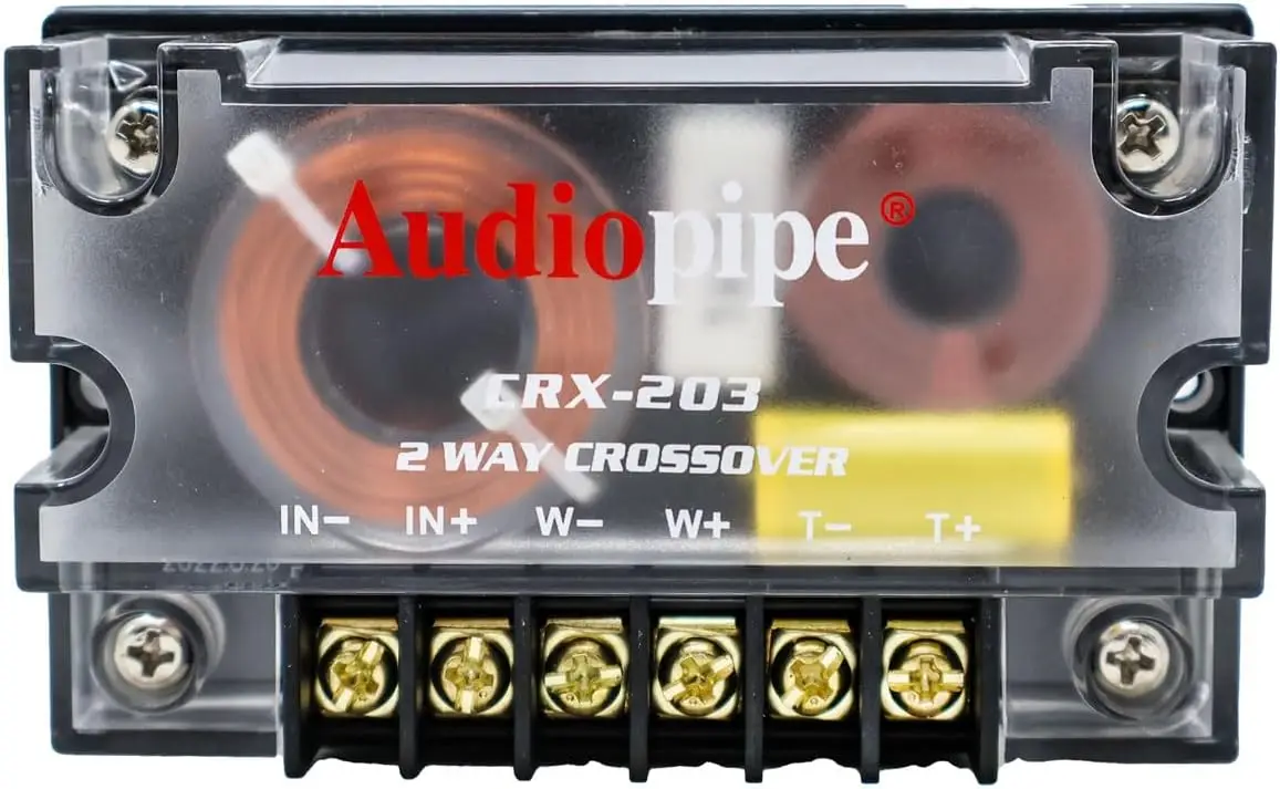 

300 Watts 2 Way Crossover - (1) Passive Car Audio Speaker Tweeter Mids and Highs CRX-203
