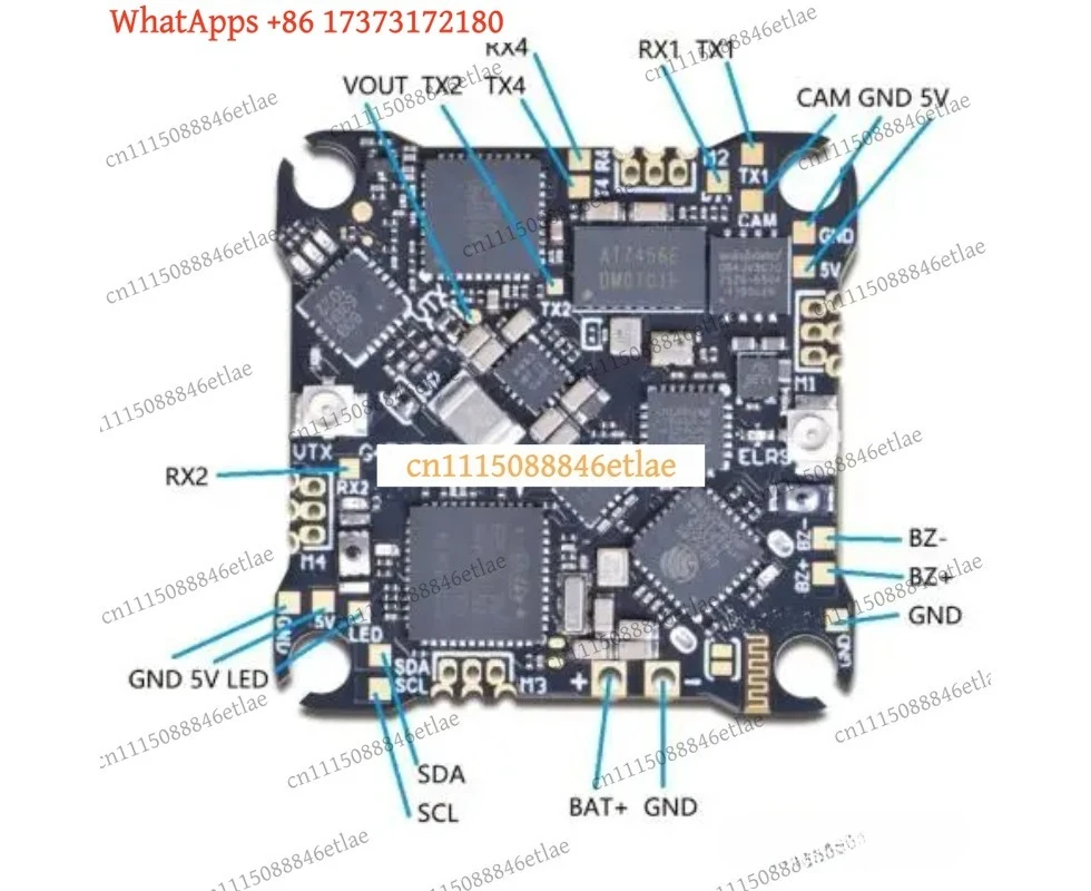 LKB  for JHEMCU G474 ELVTX 1S-2S AIO Flight Controller with ELRS Receiver 12A ESC 400mW VTX