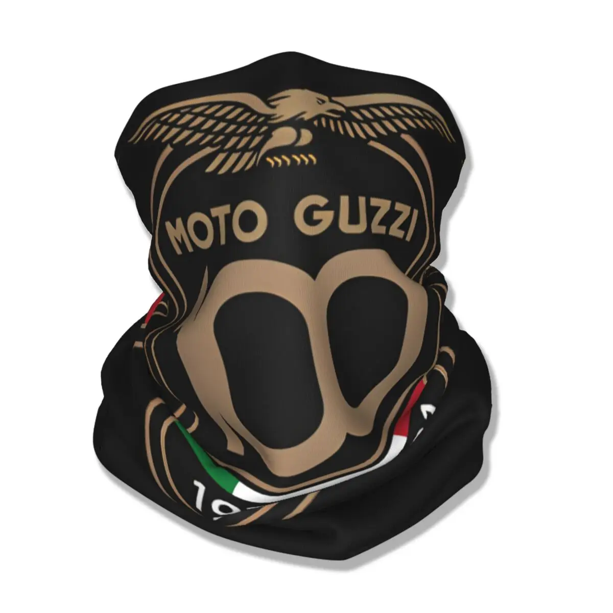 Moto guzzi หน้ากากพิมพ์ลายแบบพันคอผ้าผูกโลโก้รถจักรยานยนต์สำหรับผู้ชายหมวกคลุมหัวอเนกประสงค์สำหรับการเดินป่าซักได้