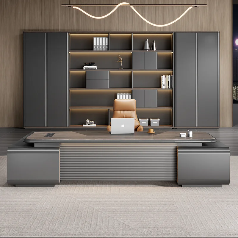 Modern Colorful Office Desk Interior Comfortable Design Popular Office Desk Durable Wooden Office Furniture Skrivbordet XYOD