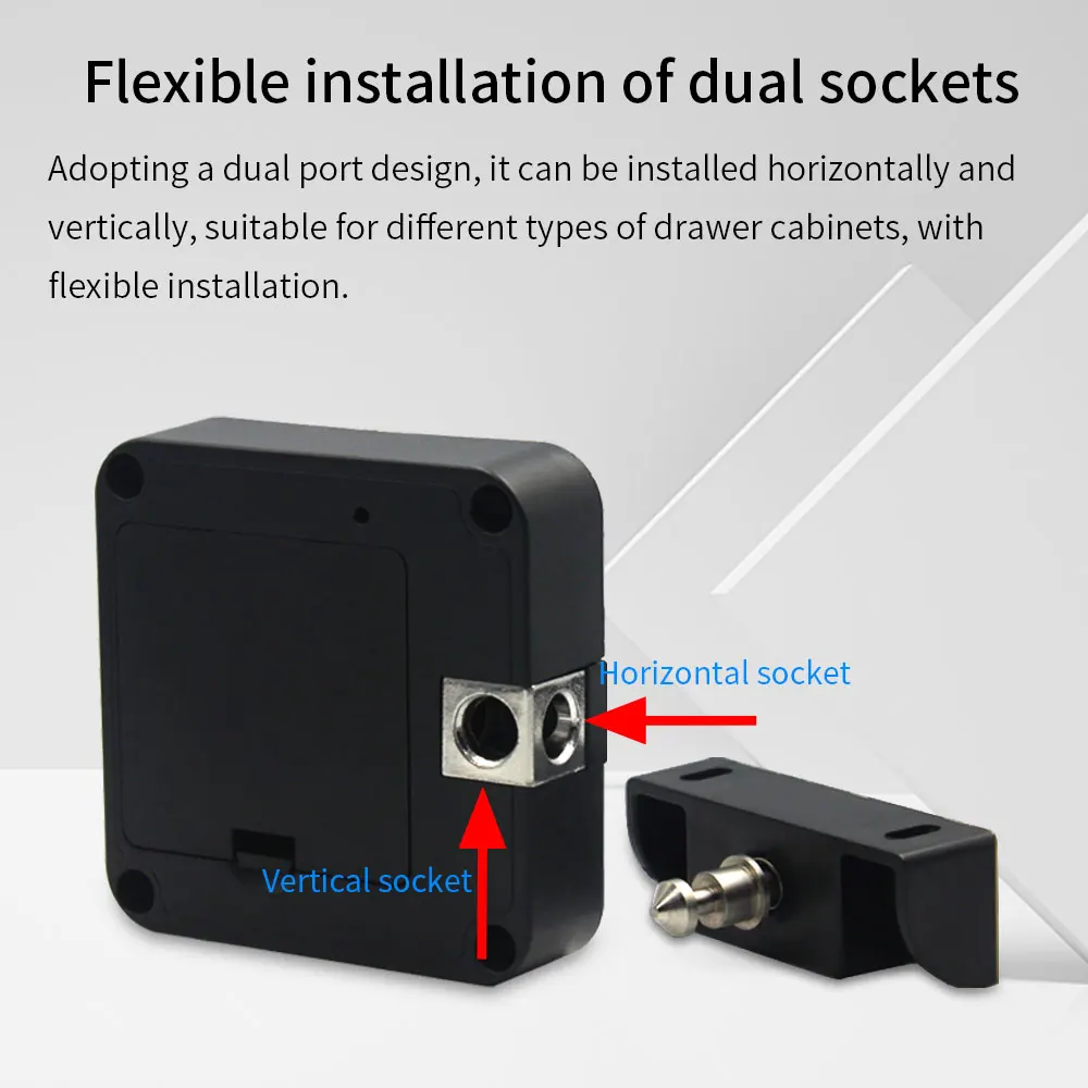 Electric RFID Hidden Cabinet Lock RFID Cabinet Invisible Smart Electronic Locks Unlock for Hidden Cabinet Locker Drawer Cupboard
