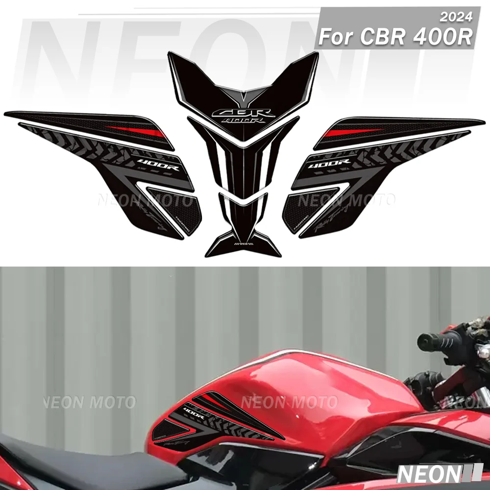 

For CBR400R R 400R CBR400 2024 Motorcycle Protector Tank Pad Side Grips Gas Fuel Oil Kit Knee Stickers Decals