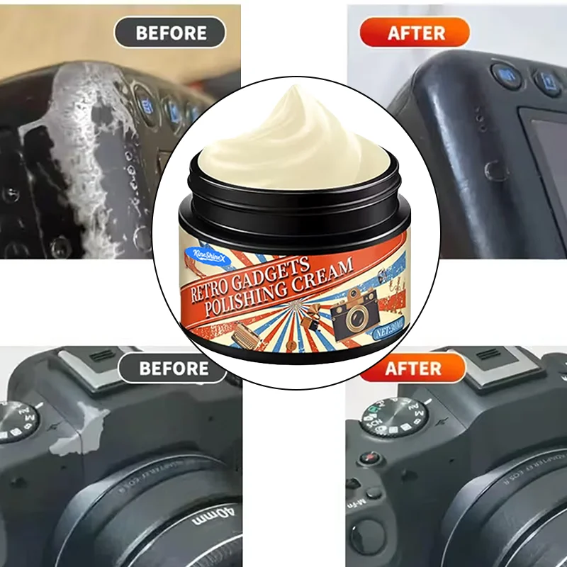Phone Screen Scratch Remover 30ml Repair Paste Lens Polishing Kit for iPhone for Samsung Camera Lens Watch Display Maintenance