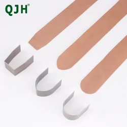 18 PCS Leather Belt Punch Chisel Cutter Mold, Round/V Shaped/Square Corner Cutter Strap Edge Punch 3 Styles 15/20/25/30/35/38mm